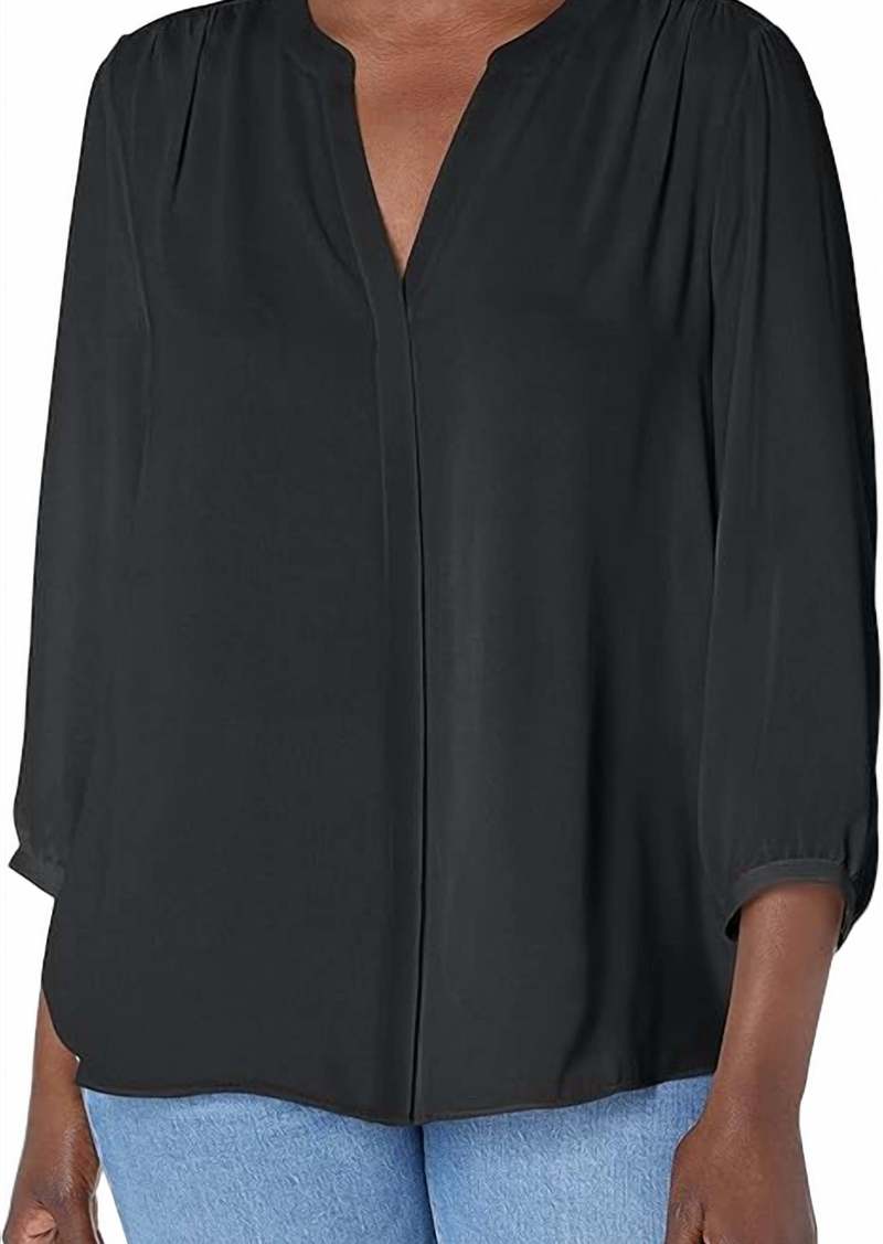 NYDJ Three-Quarter-Sleeve Blouse In Riviera Bl