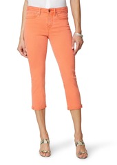 NYDJ Chloe Slim Fit Capri Jeans in Coral Flame at Nordstrom