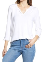 NYDJ Perfect Boho Tunic Top in Optic White at Nordstrom