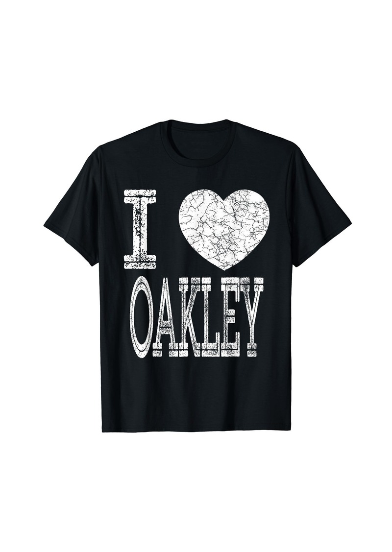 I Love Oakley Valentine Boyfriend Son Boy Heart Husband Name T-Shirt