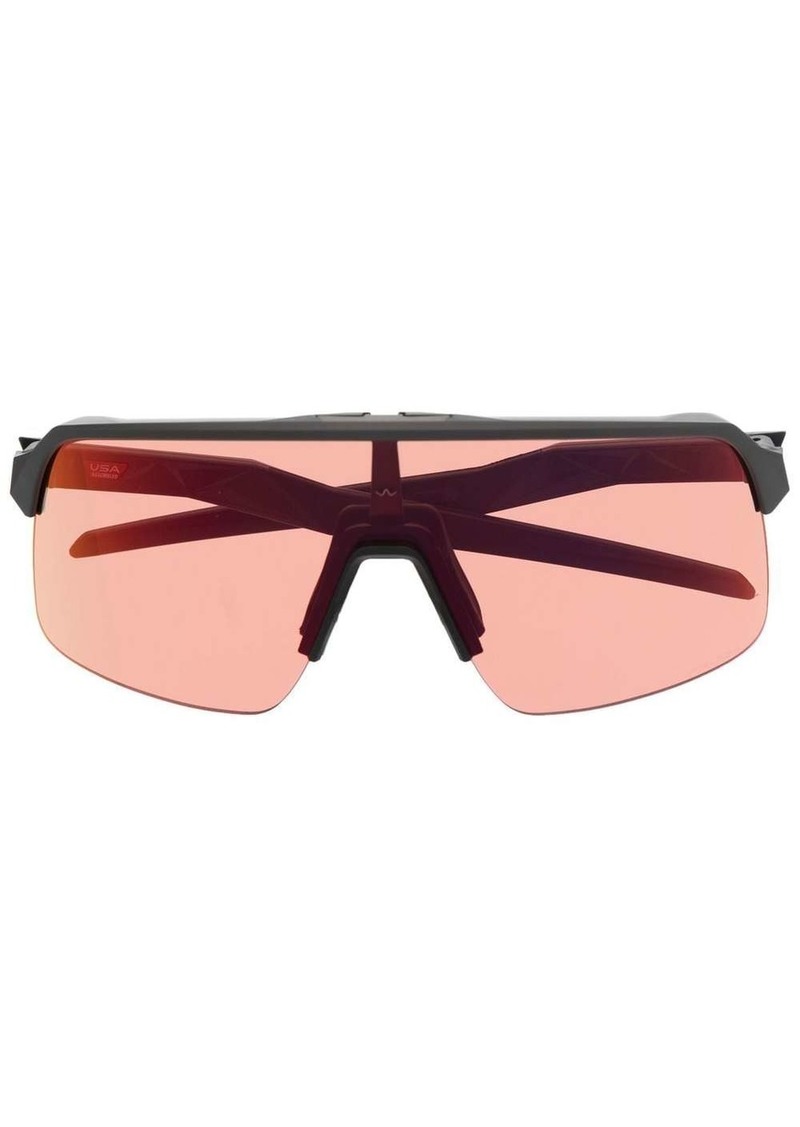 Oakley logo-plaque tinted-lens sunglasses