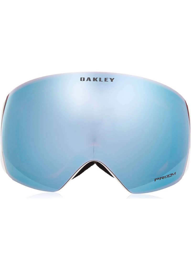 Oakley Men's Flightdeck Factory Pilot W/ Prizm Sapphire Ird Goggles In Whiteout