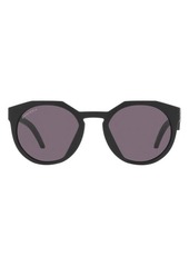 Oakley 52mm Prizm™ Rectangle Sunglasses in Matte Black/Prizm Grey at Nordstrom
