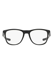 Oakley 52mm Round Optical Glasses in Matte Black at Nordstrom