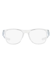 Oakley 52mm Round Optical Glasses in Polished Clear at Nordstrom