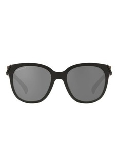 Oakley 54mm Round Sunglasses in Matte Black/Prizm Black at Nordstrom