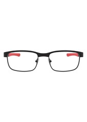 Oakley 54mm Square Optical Glasses in Matte Black at Nordstrom