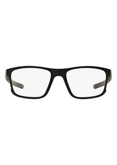Oakley 54mm Square Optical Glasses in Satin Black at Nordstrom