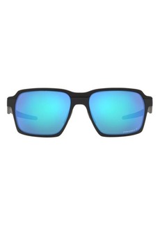 Oakley 58mm Polarized Rectangular Sunglasses