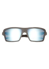Oakley 63mm Polarized Rectangular Sunglasses