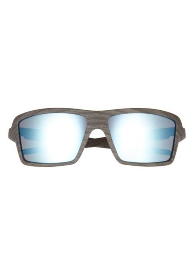 Oakley 63mm Polarized Rectangular Sunglasses