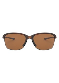 Oakley 65mm Oversize Polarized Rectangular Sunglasses