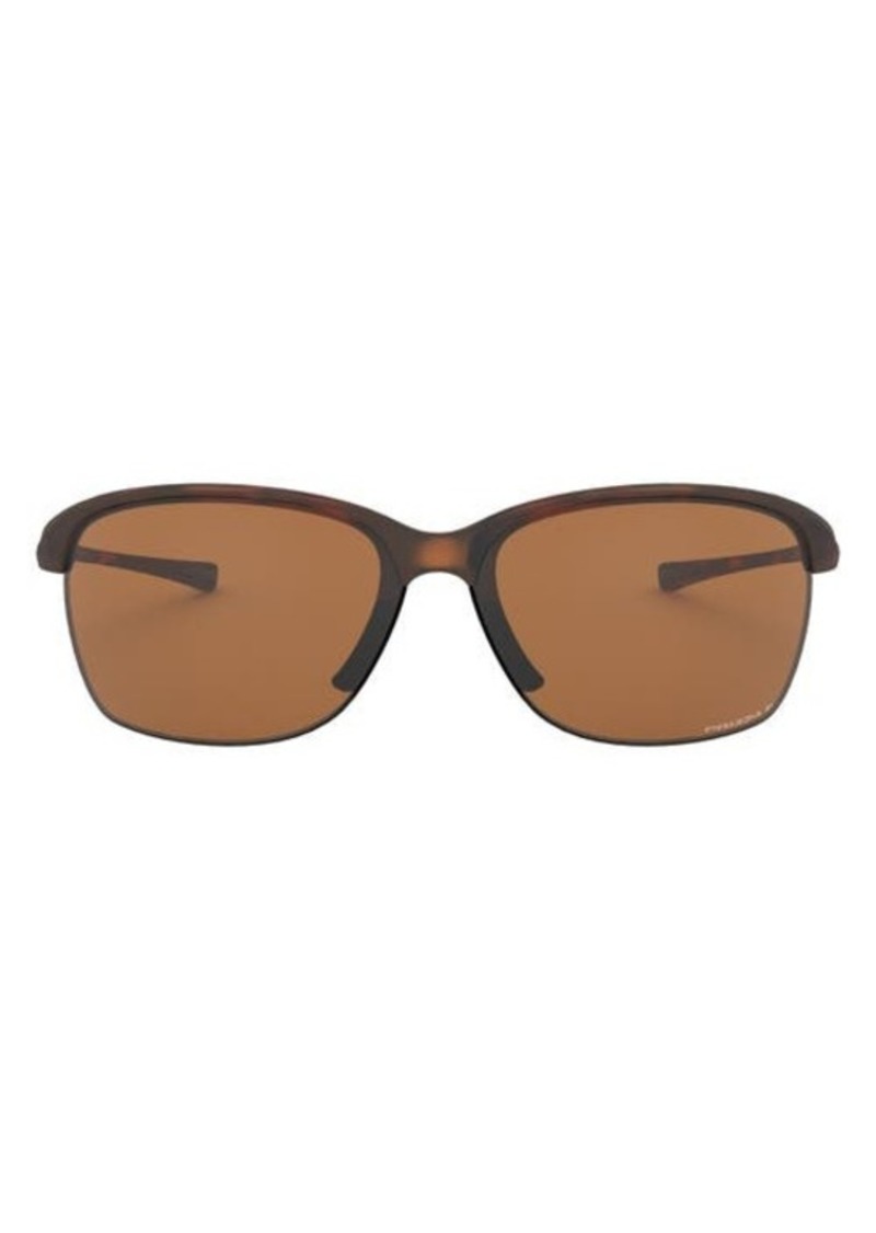 Oakley 65mm Oversize Polarized Rectangular Sunglasses