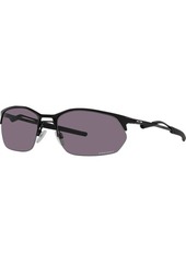 Oakley Adult Wire Tap Polarized Sunglasses, Men's, Satin Lead/Prizm Deep Water Polarized