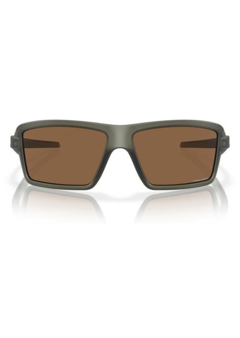 Oakley Cables 63mm Prizm Oversize Rectangular Sunglasses