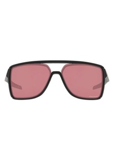Oakley Castel 63mm Prizm Oversize Rectangular Sunglasses