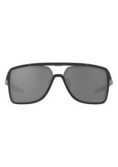 Oakley Castel 63mm Prizm Polarized Oversize Rectangular Sunglasses