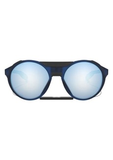 Oakley Clifden 54mm Mirrored Prizm Polarized Round Sunglasses
