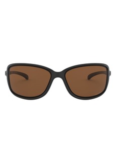 Oakley Cohort 62mm Oversize Polarized Sunglasses in Black/Brown at Nordstrom