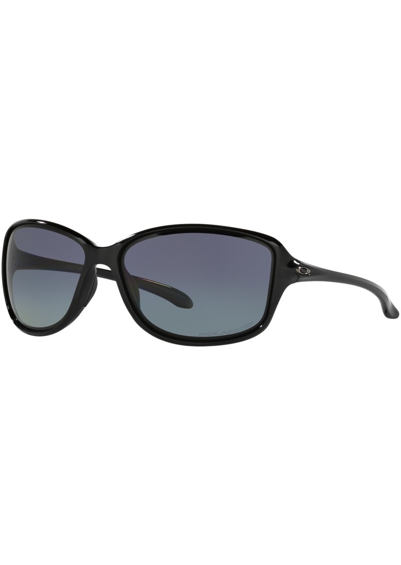 Oakley Cohort Polarized Sunglasses , OO9301 - BLACK SHINY/GREY GRADIENT POLAR