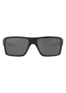 Oakley Double Edge 66mm Prizm Polarized Oversize Wrap Sunglasses