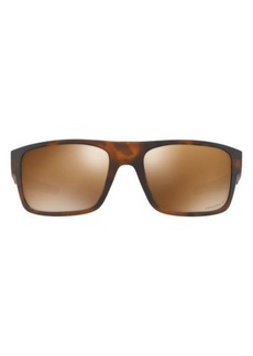Oakley Drop Point 61mm Prizm Polarized Rectangular Sunglasses