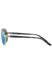 Oakley Feedback Polarized Sunglasses, OO4079 - BLUE MIRROR POLAR/SILVER