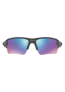 Oakley Flak® 2.0 XL 59mm Polarized Rectangular Sunglasses in Steel/Prizm Snow Sapphire at Nordstrom
