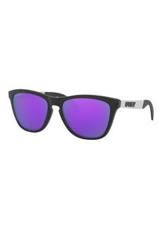 Oakley FROGSKINS MIX 9428-1255 Sunglasses Matte Black / Prizm Violet Iridium