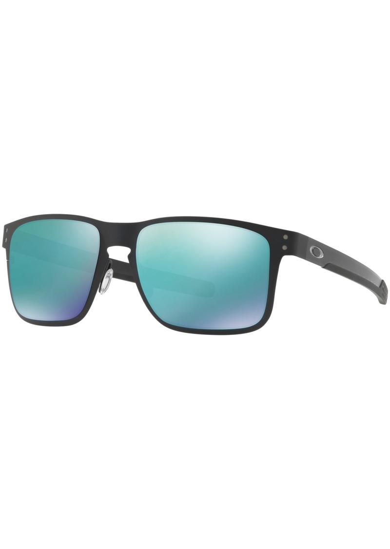Oakley Holbrook Metal Sunglasses, OO4123 - BLACK MATTE/BLUE MIRROR POLAR