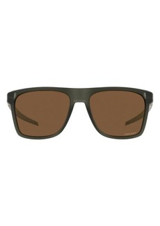 Oakley Leffingwell 57mm Prizm Rectangular Sunglasses