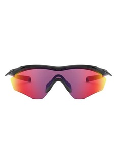 Oakley M2 Frame® XL 45mm Prizm&trade; Wrap Shield Sunglasses in Black at Nordstrom