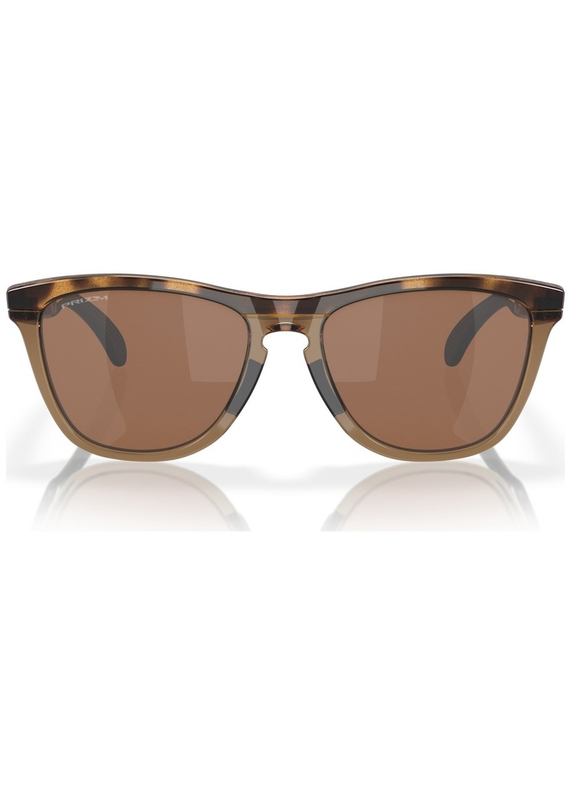 Oakley Men's Frogskins Range Polarized Sunglasses, Mirror OO9284 - Brown Tortoise, Brown Smoke
