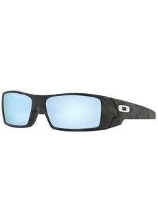 Oakley Men's Gascan Polarized Sunglasses, OO9014 60 - MATTE BLACK CAMO/PRIZM DEEP WATER POLARI