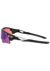 Oakley Men's Low Bridge Fit Sunglasses, OO9206 RadarLock Path 38 - Polished Black