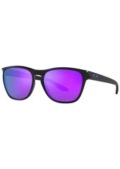 Oakley Men's Manorburn Sunglasses, OO9479 56 - POLISHED CLEAR/PRIZM SAPPHIRE