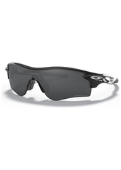 Oakley Men's Polarized Low Bridge Fit Sunglasses, OO9206 RadarLock Path 38 - Black