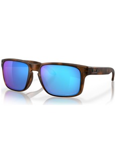 Oakley Men's Polarized Prizm Sunglasses, OO9102 Holbrook - Matte Brown Tortoise