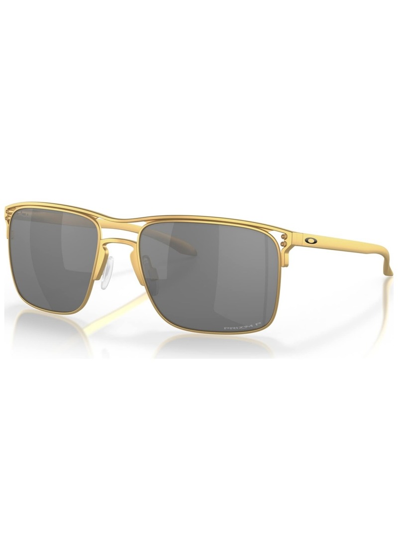 Oakley Men's Polarized Sunglasses, Holbrook Ti - Satin Gold-Tone