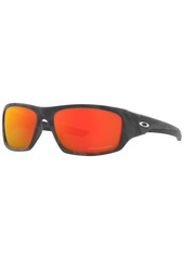 Oakley Men's Polarized Sunglasses, OO9236 Valve 60 - Black
