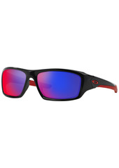 Oakley Men's Rectangle Sunglasses, OO9236 60 Valve - Black