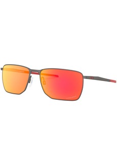 Oakley Men's Sunglasses, OO4142 - MATTE GUNMETAL/PRIZM RUBY