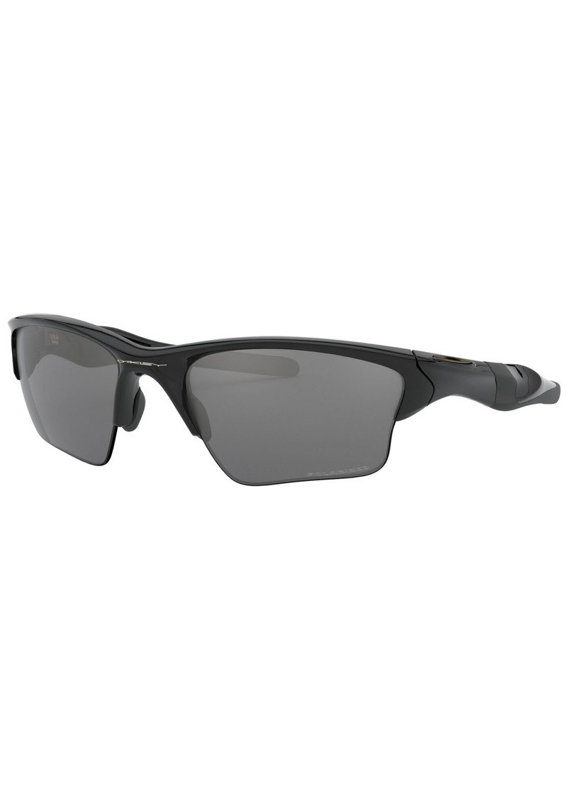 Oakley Men's Polarized Sunglasses, OO9154 Half Jacket 2.0 Xl - Black/Black