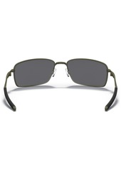 Oakley Polarized Square Wire Polarized Sunglasses , OO4075 - Dark Grey/Grey Polarized