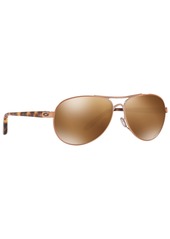 Oakley Polarized Sunglasses, OO4079 Feedback - ROSE GOLD / PRIZM TUNGSTEN POLARIZED