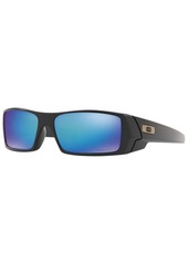 Oakley Polarized Sunglasses, OO9014 60 Gascan - MATTE BLACK/PRIZM SAPPHIRE POLARIZED
