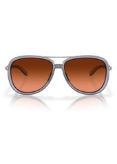 Oakley Split Time 58mm Prizm Gradient Polarized Pilot Sunglasses