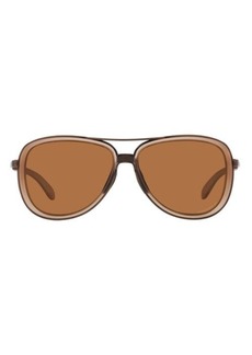 Oakley Split Time 58mm Prizm Polarized Pilot Sunglasses