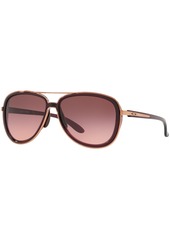 Oakley Sunglasses, Split Time OO4129 - BLACK GRADIENT/RED