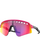 Oakley Sutro Lite Sweep Sunglasses, Men's, Matte Pink/Prizm Road